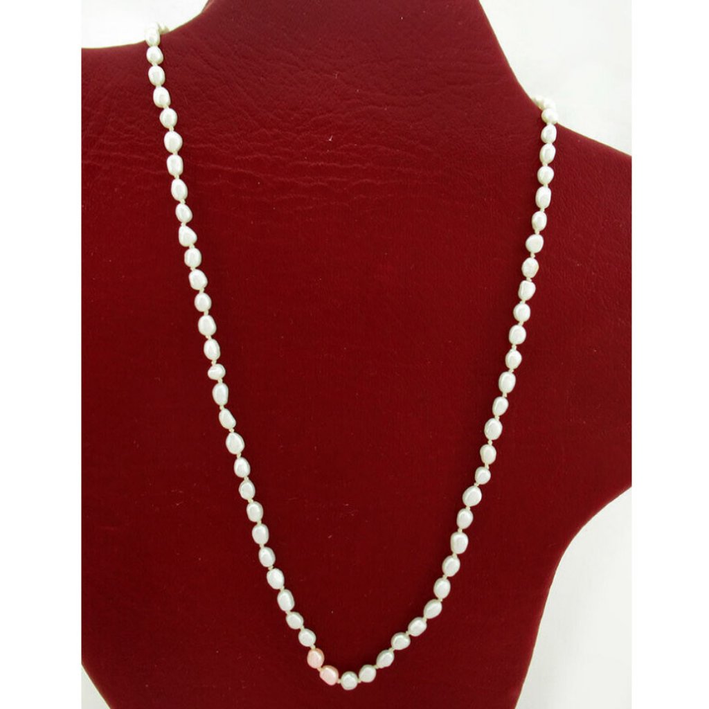 Genuine 4 Mm Pearls Necklace 14k Yellow Gold